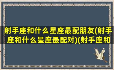 射手座和什么星座最配朋友(射手座和什么星座最配对)(射手座和什么星座搭档最配)