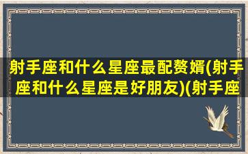 射手座和什么星座最配赘婿(射手座和什么星座是好朋友)(射手座和什么星座最配结婚)