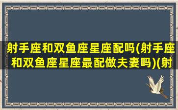 射手座和双鱼座星座配吗(射手座和双鱼座星座最配做夫妻吗)(射手座和双鱼座适合在一起吗)