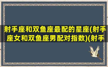 射手座和双鱼座最配的星座(射手座女和双鱼座男配对指数)(射手座与双鱼座配吗第一星座网)