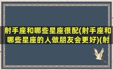 射手座和哪些星座很配(射手座和哪些星座的人做朋友会更好)(射手座和什么星座最适合在一起)