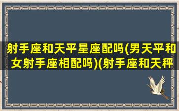 射手座和天平星座配吗(男天平和女射手座相配吗)(射手座和天秤座适合做情侣吗)