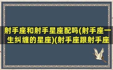 射手座和射手星座配吗(射手座一生纠缠的星座)(射手座跟射手座般配吗)