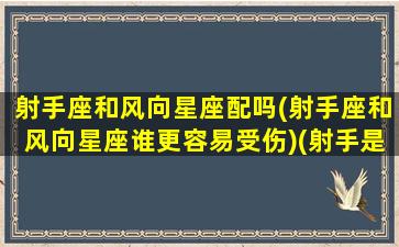 射手座和风向星座配吗(射手座和风向星座谁更容易受伤)(射手是风象还是火象)