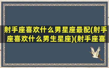 射手座喜欢什么男星座最配(射手座喜欢什么男生星座)(射手座喜欢什么座的)