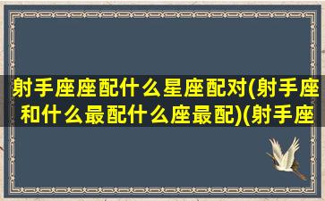 射手座座配什么星座配对(射手座和什么最配什么座最配)(射手座配对什么星座最好)