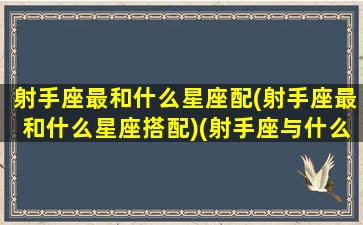 射手座最和什么星座配(射手座最和什么星座搭配)(射手座与什么星座最配-星座屋)