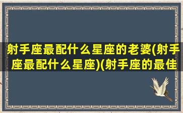 射手座最配什么星座的老婆(射手座最配什么星座)(射手座的最佳配偶是谁)