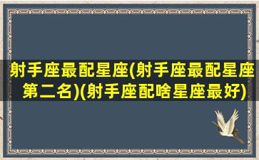 射手座最配星座(射手座最配星座第二名)(射手座配啥星座最好)