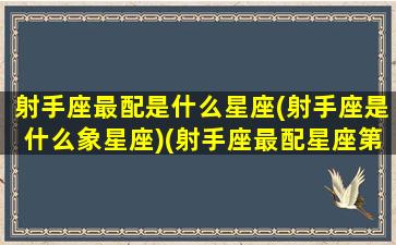 射手座最配是什么星座(射手座是什么象星座)(射手座最配星座第一名)