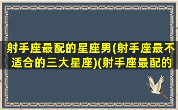 射手座最配的星座男(射手座最不适合的三大星座)(射手座最配的星座男生)
