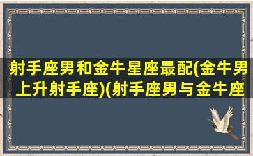 射手座男和金牛星座最配(金牛男上升射手座)(射手座男与金牛座女配不配)