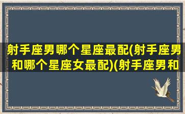 射手座男哪个星座最配(射手座男和哪个星座女最配)(射手座男和什么星座最配做夫妻)