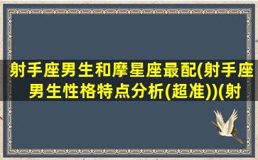 射手座男生和摩星座最配(射手座男生性格特点分析(超准))(射手座的男生和摩羯座的女生配吗)