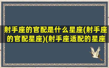 射手座的官配是什么星座(射手座的官配星座)(射手座适配的星座)