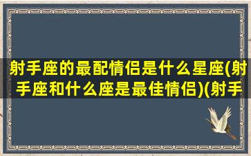 射手座的最配情侣是什么星座(射手座和什么座是最佳情侣)(射手座和什么星座最配做情侣)