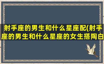 射手座的男生和什么星座配(射手座的男生和什么星座的女生搭陶白白)