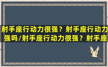 射手座行动力很强？射手座行动力强吗/射手座行动力很强？射手座行动力强吗-我的网站