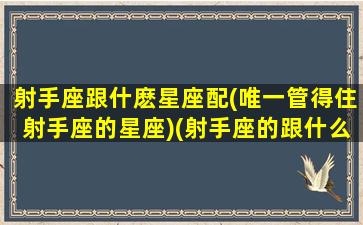 射手座跟什麽星座配(唯一管得住射手座的星座)(射手座的跟什么星座最配)