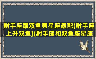 射手座跟双鱼男星座最配(射手座上升双鱼)(射手座和双鱼座星座最配做夫妻吗)