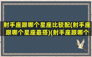 射手座跟哪个星座比较配(射手座跟哪个星座最搭)(射手座跟哪个星座更配)