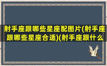 射手座跟哪些星座配图片(射手座跟哪些星座合适)(射手座跟什么星座很配)