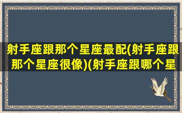 射手座跟那个星座最配(射手座跟那个星座很像)(射手座跟哪个星座)