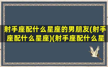 射手座配什么星座的男朋友(射手座配什么星座)(射手座配什么星座的男生)