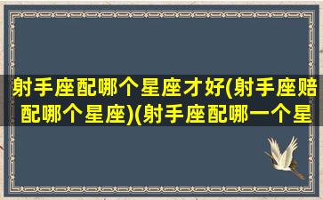 射手座配哪个星座才好(射手座赔配哪个星座)(射手座配哪一个星座)