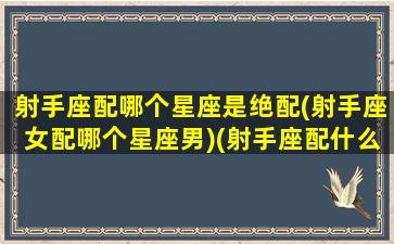 射手座配哪个星座是绝配(射手座女配哪个星座男)(射手座配什么星座女生)