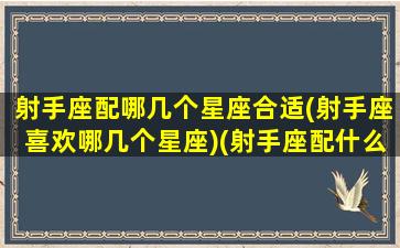 射手座配哪几个星座合适(射手座喜欢哪几个星座)(射手座配什么星座好)