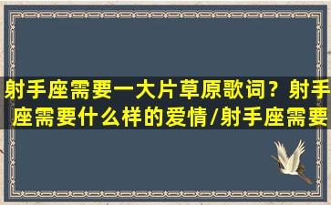 射手座需要一大片草原歌词？射手座需要什么样的爱情/射手座需要一大片草原歌词？射手座需要什么样的爱情-我的网站