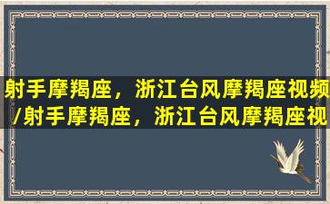 射手摩羯座，浙江台风摩羯座视频/射手摩羯座，浙江台风摩羯座视频-我的网站