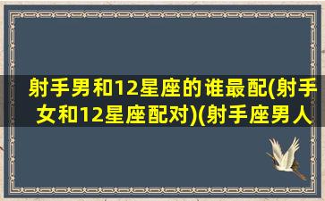 射手男和12星座的谁最配(射手女和12星座配对)(射手座男人与12星座女人)