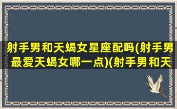 射手男和天蝎女星座配吗(射手男最爱天蝎女哪一点)(射手男和天蝎女搭配吗)