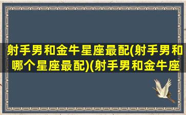 射手男和金牛星座最配(射手男和哪个星座最配)(射手男和金牛座女相配吗)