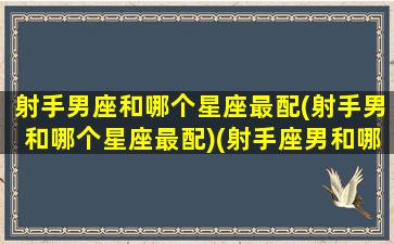 射手男座和哪个星座最配(射手男和哪个星座最配)(射手座男和哪个星座最般配)