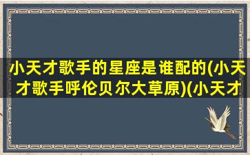 小天才歌手的星座是谁配的(小天才歌手呼伦贝尔大草原)(小天才赞助的唱歌综艺节目叫啥)