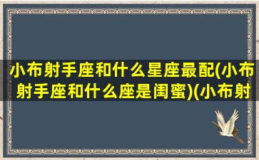 小布射手座和什么星座最配(小布射手座和什么座是闺蜜)(小布射手座是什么样的人)