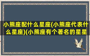 小熊座配什么星座(小熊座代表什么星座)(小熊座有个著名的星星叫什么)