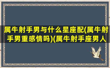 属牛射手男与什么星座配(属牛射手男重感情吗)(属牛射手座男人)