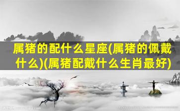 属猪的配什么星座(属猪的佩戴什么)(属猪配戴什么生肖最好)