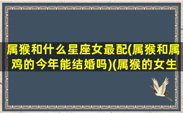 属猴和什么星座女最配(属猴和属鸡的今年能结婚吗)(属猴的女生和什么属相合)