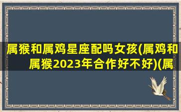 属猴和属鸡星座配吗女孩(属鸡和属猴2023年合作好不好)(属猴的和属鸡女相配吗)