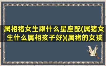 属相猪女生跟什么星座配(属猪女生什么属相孩子好)(属猪的女孩和哪个生肖最配)