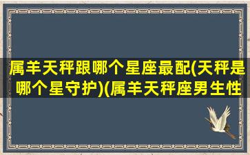 属羊天秤跟哪个星座最配(天秤是哪个星守护)(属羊天秤座男生性格特点)