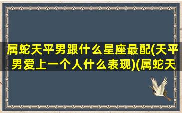 属蛇天平男跟什么星座最配(天平男爱上一个人什么表现)(属蛇天秤座男对性的态度)