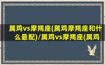 属鸡vs摩羯座(属鸡摩羯座和什么最配)/属鸡vs摩羯座(属鸡摩羯座和什么最配)-我的网站