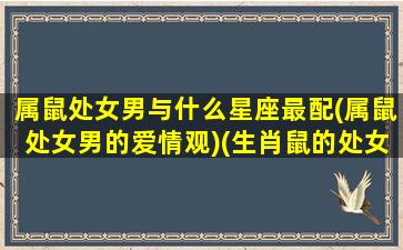 属鼠处女男与什么星座最配(属鼠处女男的爱情观)(生肖鼠的处女座男生)