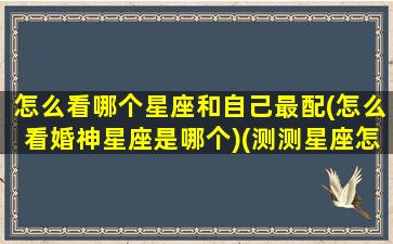 怎么看哪个星座和自己最配(怎么看婚神星座是哪个)(测测星座怎么看婚神)